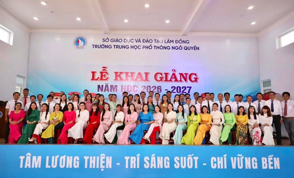 Trường THPT Ngô Quyền: Ba giá trị cốt lõi “Tâm lương thiện – Trí sáng suốt – Chí vững bền”